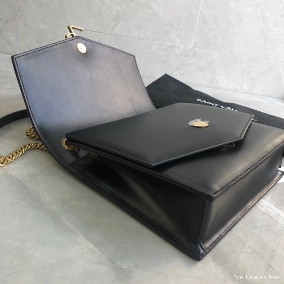 Tony Luxuries BAG BURGUNDY LEATHER IN MEDIUM YSL CHAIN SULPICE 0709